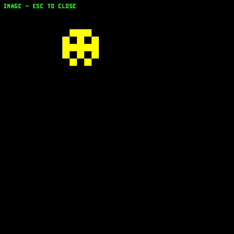 Palette image viewer displaying a yellow smile